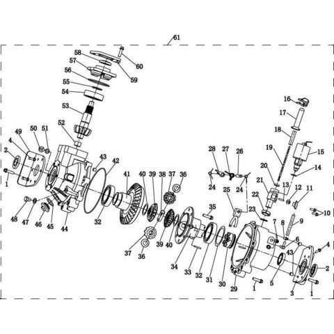 Rear Gearcase Exploded View