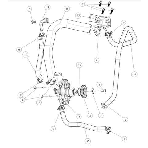 Water pump.