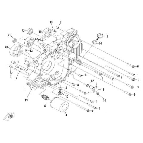 LEFT CRANKCASE