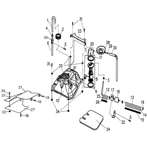 FUEL TANK （FOR TOP PUMP）