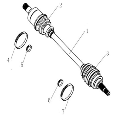 REAR RIGHT DRIVE AXLE