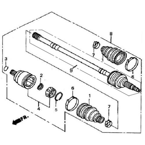 FRONT DRIVE AXLE （FOR 4WD）