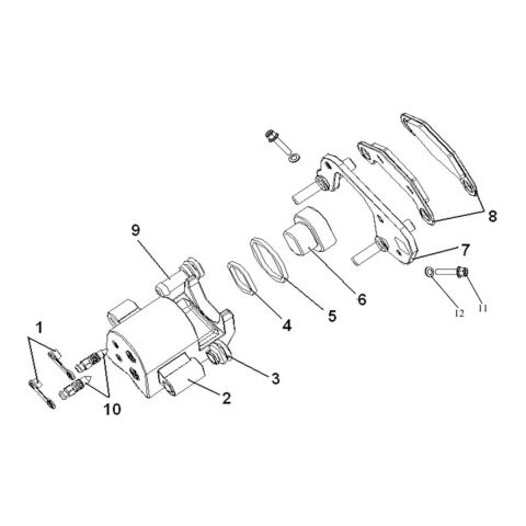 BRAKE CALIPER,L.FR 0F EUROPE BRAKING SYSTEM