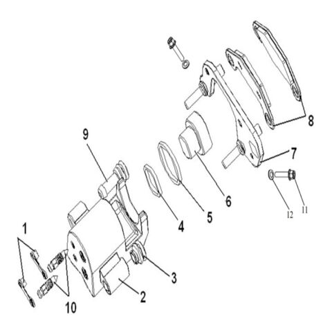 BRAKE CALIPER,L.FR 0F EUROPE BRAKING SYSTEM