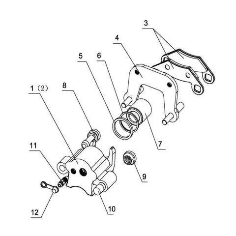 BRAKE CALIPER ，FR