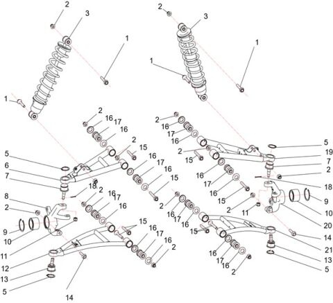 Front suspension system