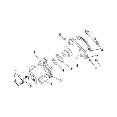 BRAKE CALIPER,L.FR 0F EUROPE BRAKING SYSTEM