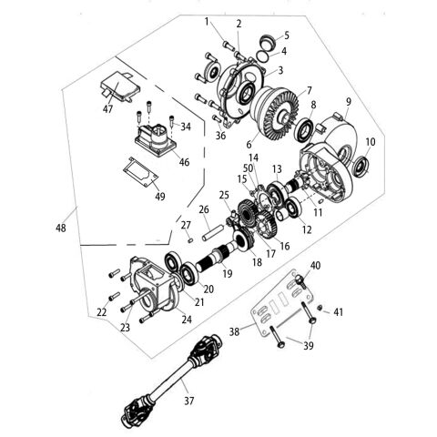 FRONT GEAR-BOX  (FOR 4WD)