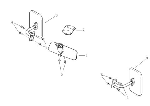 REAR VIEW MIRROR ASSY