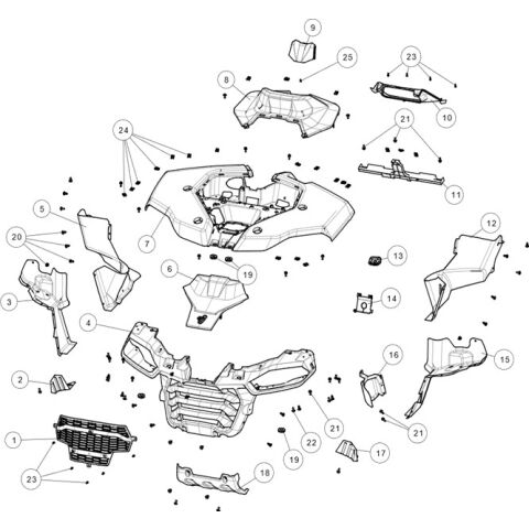 FRONT PLASTIC PARTS