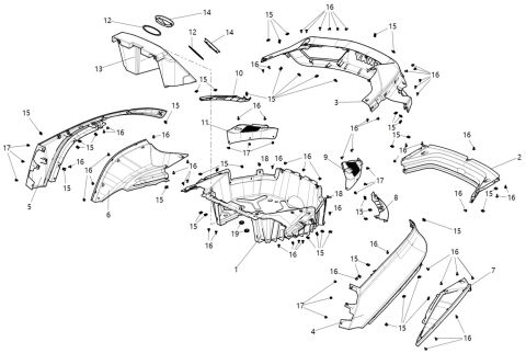 TAIL RUBBER AND PLASTIC PARTS