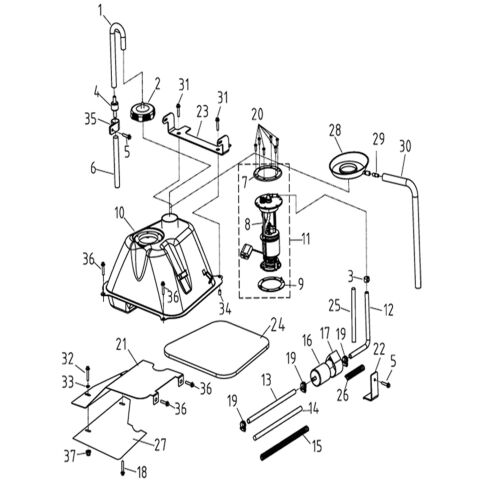 FUEL TANK (FOR NEW TOP PUMP)