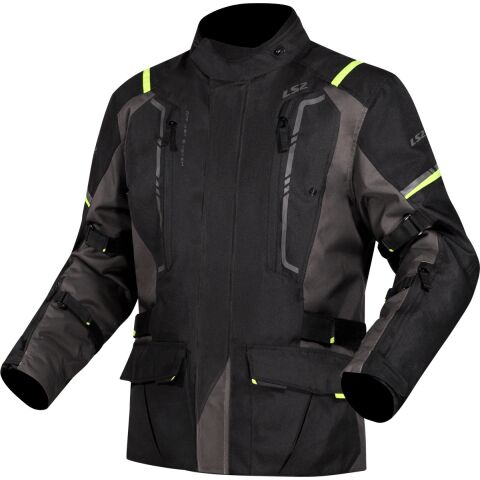 LS2 NARVIK MAN JACKET GREY BLACK H-V YELLOW M
