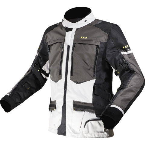 LS2 NORWAY MAN JACKET BLACK GREY YELLOW M