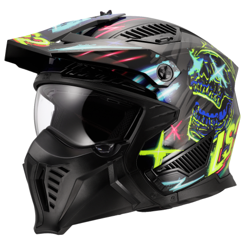 LS2 OF606 DRIFTER RAYZ BLACK BLUE-06