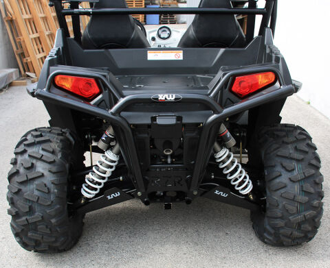 XRW REAR BUMPER BLACK PX7 - POLARIS RZR 800/RZR-S 800