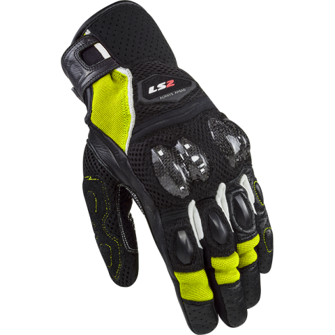 LS2 SPARK 2 AIR MAN GLOVES BLACK H-V YELLOW