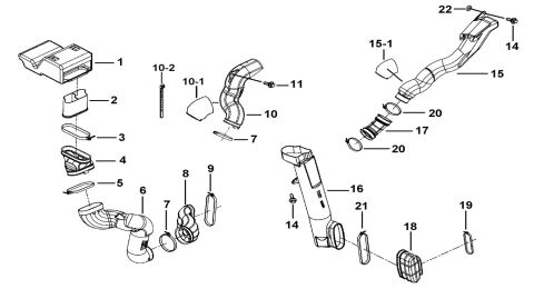 C.V.T. DUCTING COMPONENTS