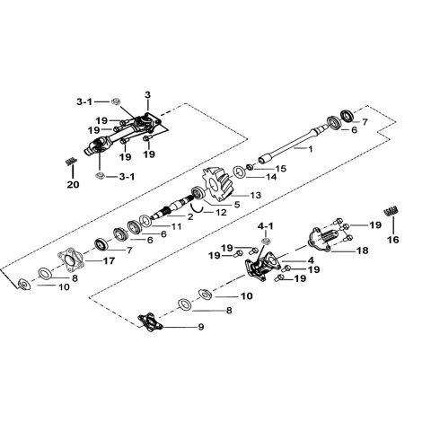 TRANSMISSION SYSTEM ASSY.