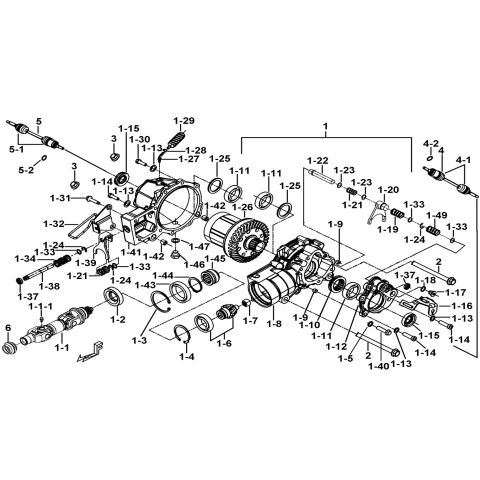 FRONT DIFFERENTIAL ASSY.(FOR LOCK)