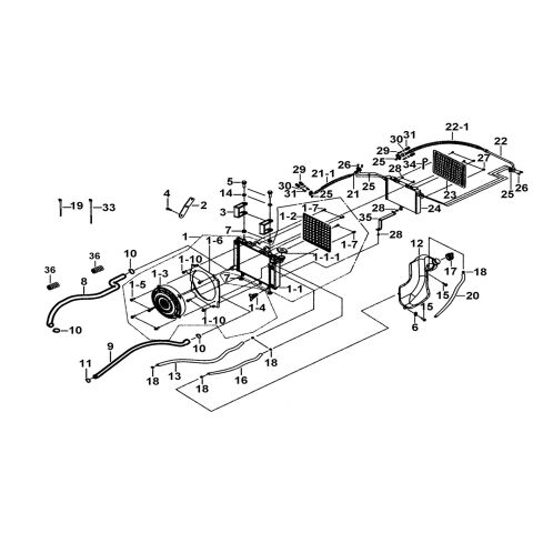 RADIATOR ASSY.、COOLING FAN (FOR EURO 4)