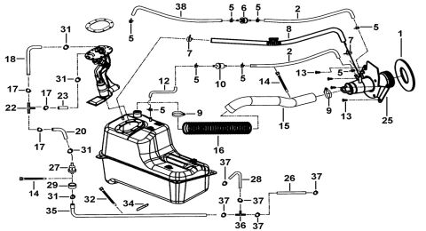 FUEL TANK ATTACHMENT