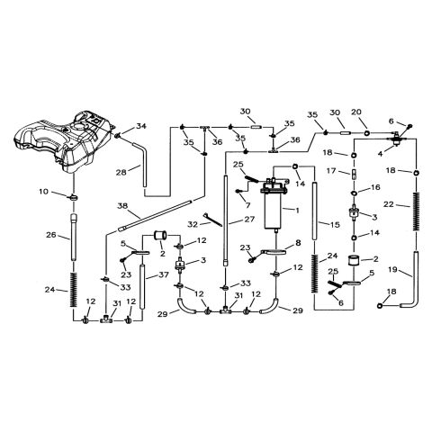FUEL SYSTEM(FOR ←021046 )