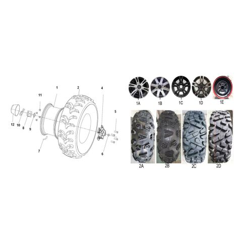 WHEEL FRONT (T3 EFI)