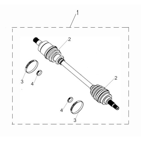 REAR DRIVE AXLE (T3 EFI)