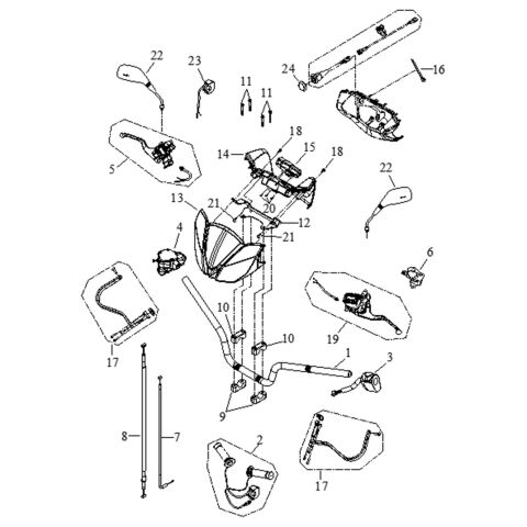 HANDLE BAR (Double Hand Brake)