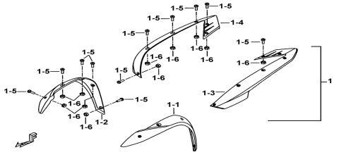 FENDER SIDE RAIL ASSY.