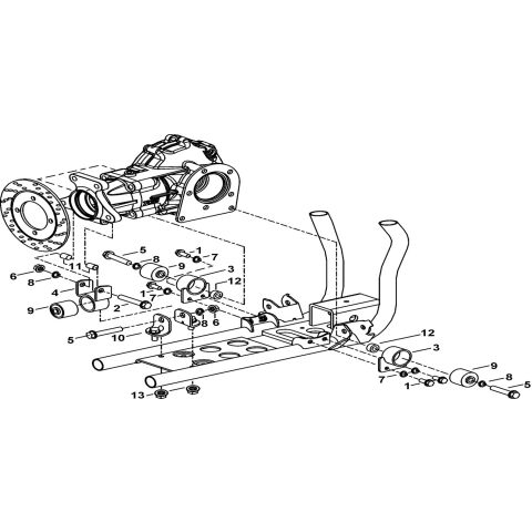 REAR DIFFERENTIAL BUFFER ACCESSORY(FOR←017738)