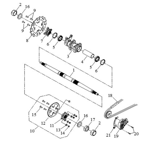 REAR AXLE ASS'Y
