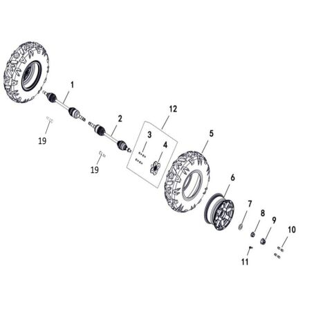 WHEEL FRONT (FOR LH100DU)