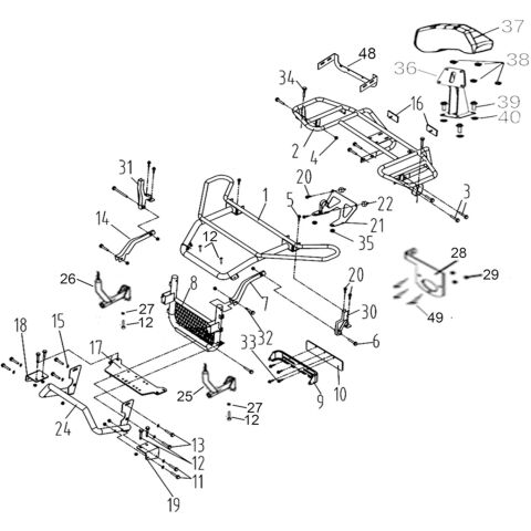 BUMPER AND RACK (-ProMax) (T3 EFI) (OPTION)