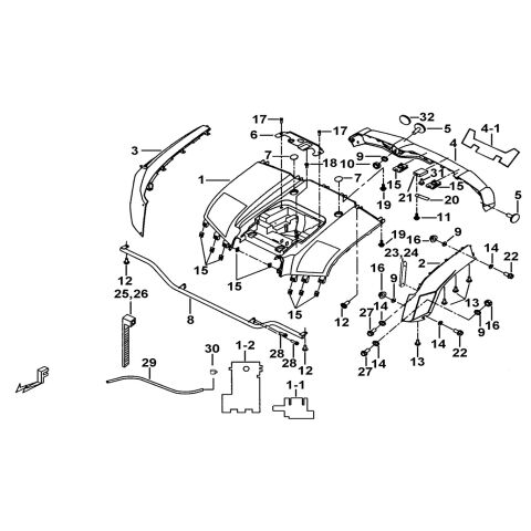 REAR BODY COVER