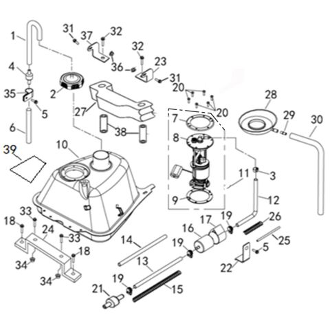 FUEL TANK (T3 EFI)