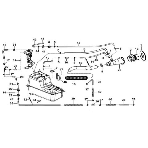FUEL TANK ATTACHMENT
