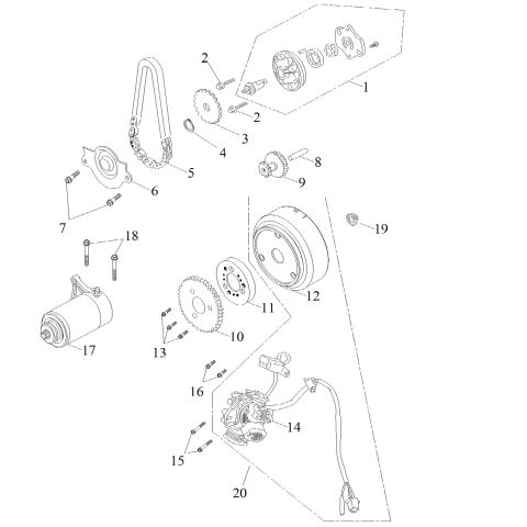 GENERATOR, STARTER