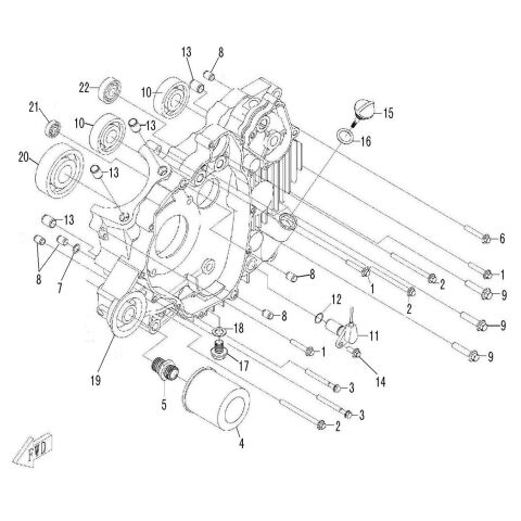 LEFT CRANKCASE