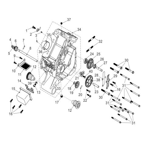 LEFT CRANKCASE