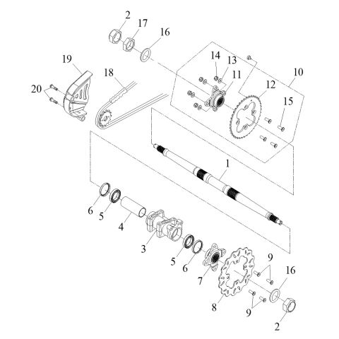 REAR AXLE ASS'Y