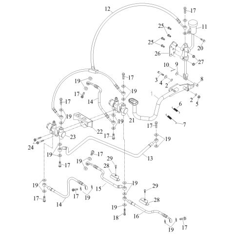BRAKE OIL TUBE  (Double Hand Brake)
