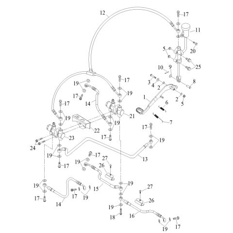 BRAKE OIL TUBE ( Double Hand Brake)