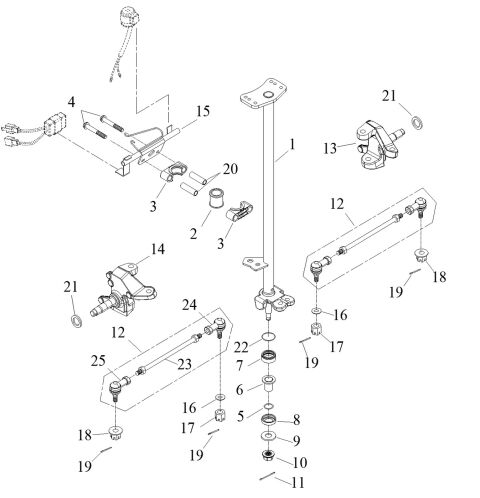 STEERING, SHAFT, LINK