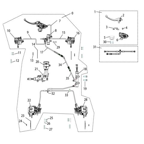 BRAKING SYSTEM (T3b, 27' or 28' tyre)