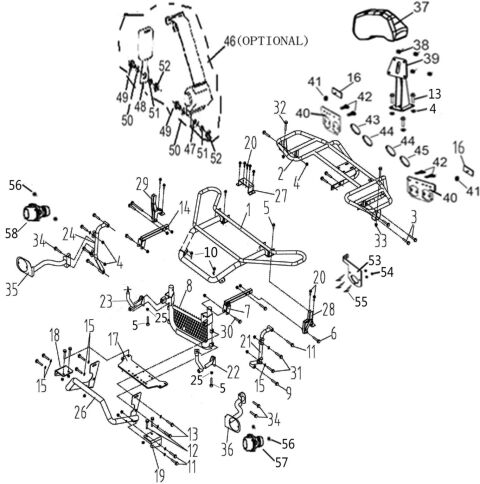 BUMPER AND RACK (EFI T3, HOMOLOGATED)