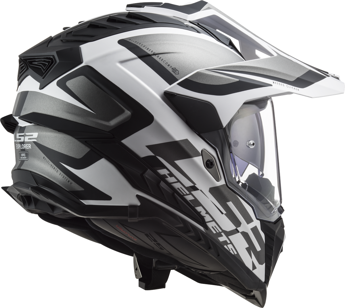 LS2 MX701 EXPLORER ALTER MATT BLACK WHITE-06 3XL