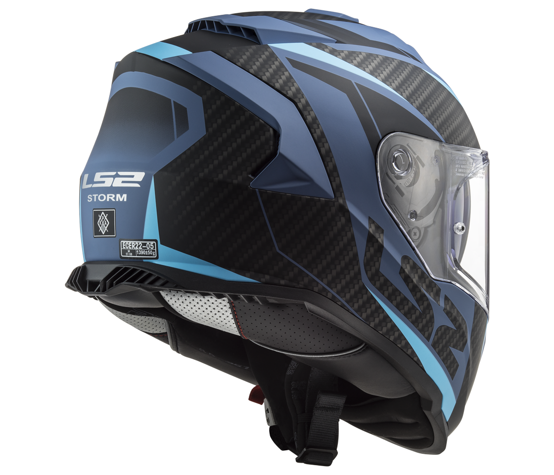 LS2 FF800 STORM II RACER MATT BLUE-06 S