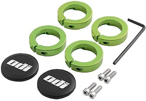ODI GRIPS Set Lock Jaw Clamps w/Snap Caps - Green